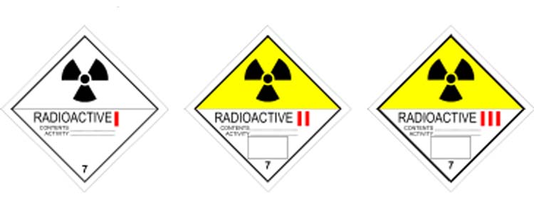40. На поверхности какой из упаковок, содержащей радиоактивный материал, уровень излучения наибольший?