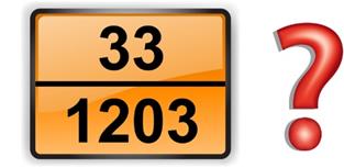 36. Какое значение имеет идентификационный номер опасности, указанный в верхней части таблички оранжевого цвета?