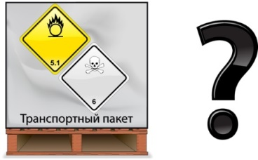 67. Какими видами опасности обладает содержимое транспортного пакета, если он обозначен показанными на рисунке знаками опасности?